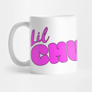 Lil Chubby Pink Black Outline Mug